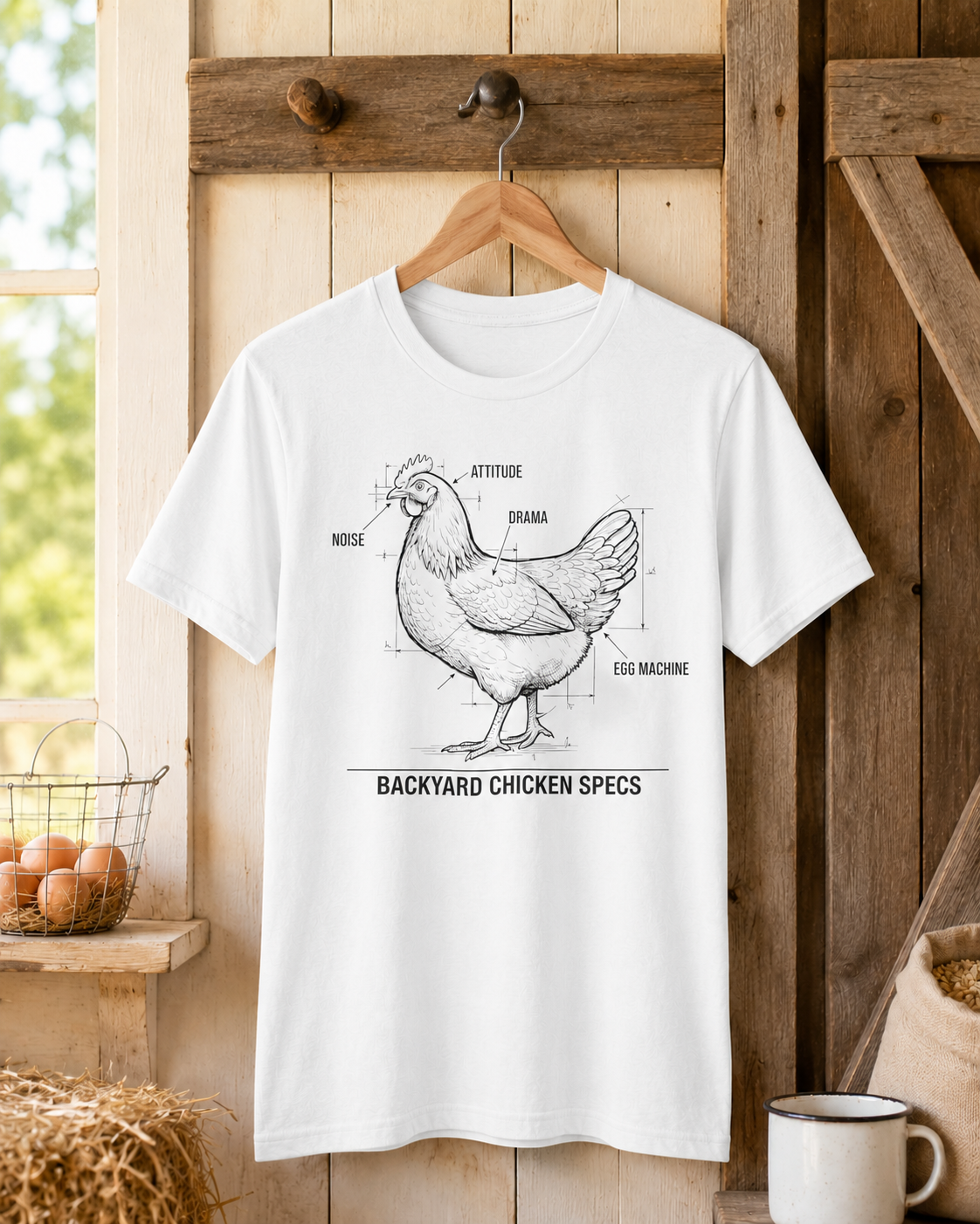 Backyard Chicken Specs Tee