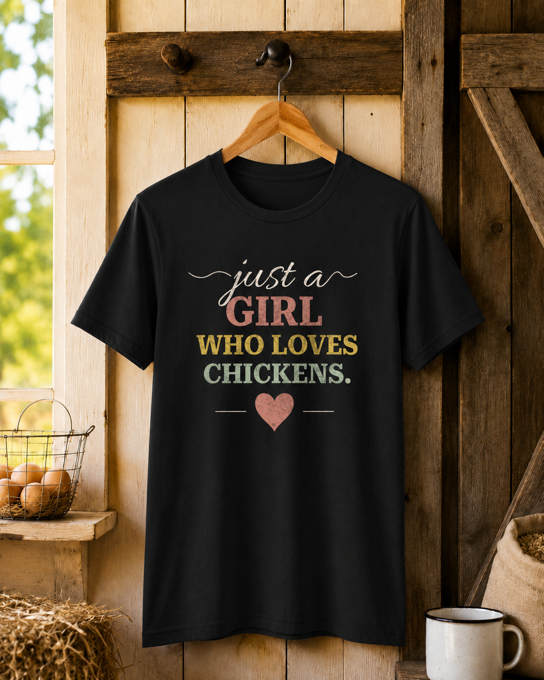 Just a Girl Who Loves Chickens Tee