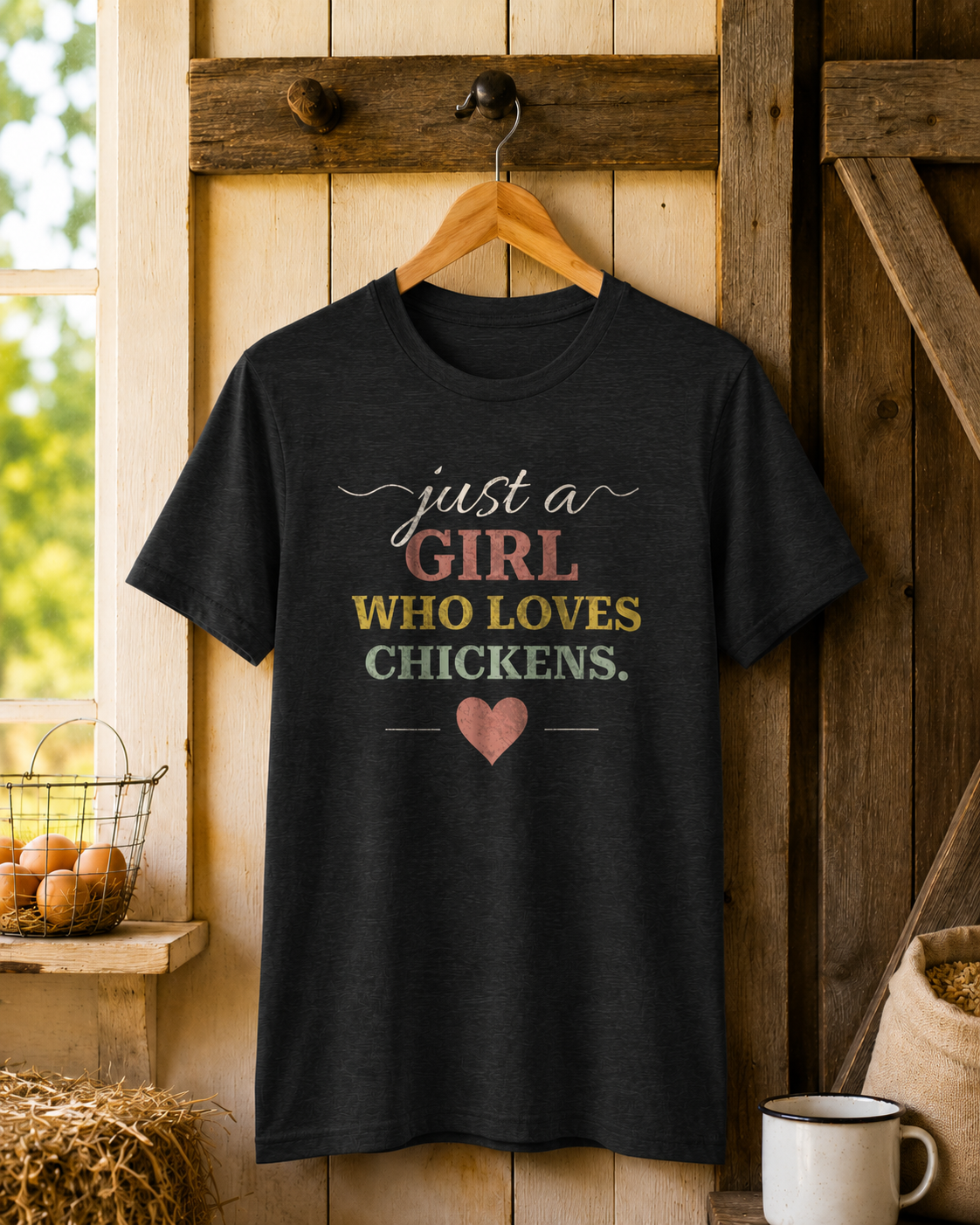 Just a Girl Who Loves Chickens Tee
