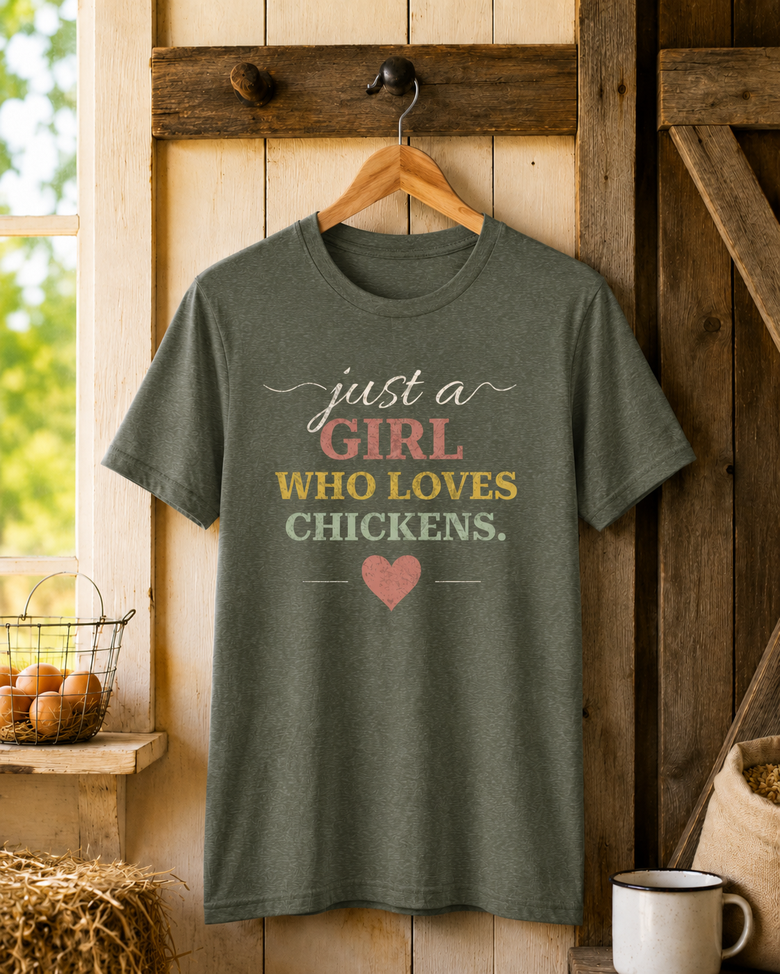 Just a Girl Who Loves Chickens Tee
