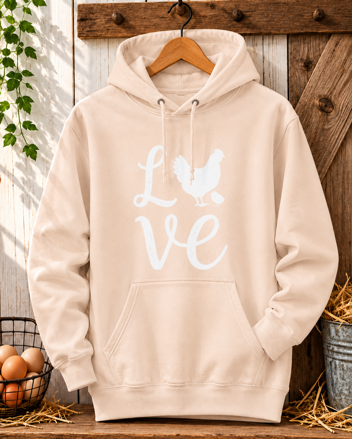Love Chickens Hoodie