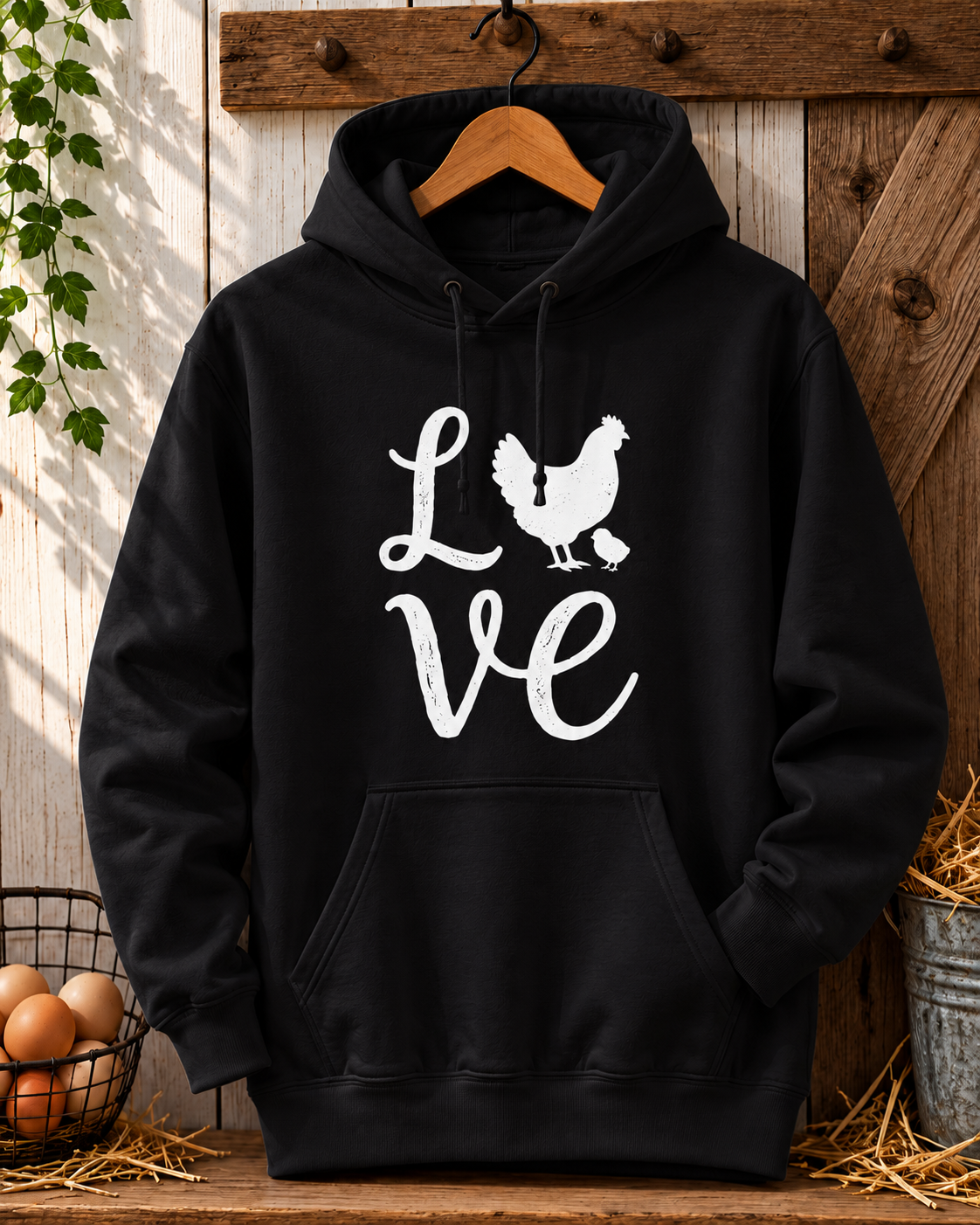 Love Chickens Hoodie
