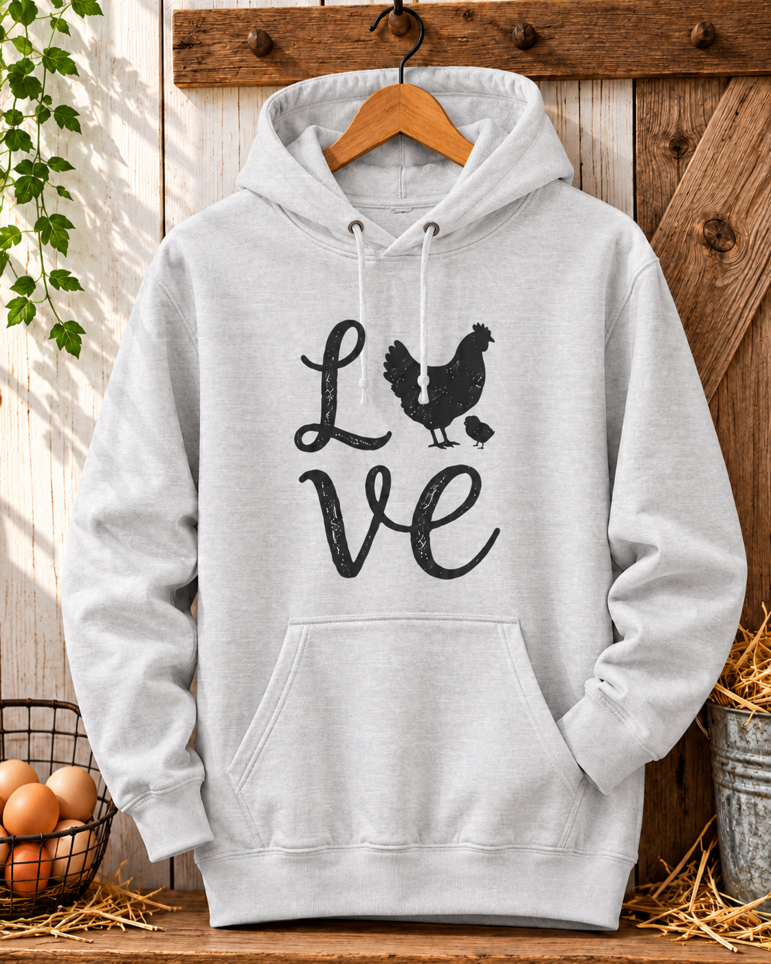 Love Chickens Hoodie