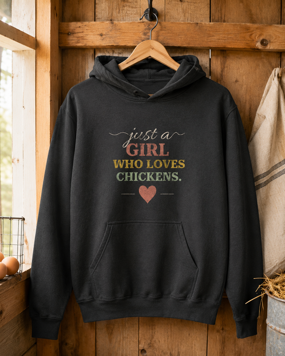 Just a Girl Who Loves Chickens Hoodie