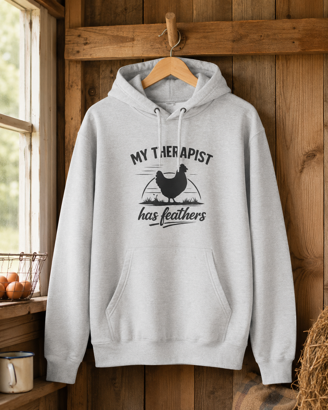 My Therapist Has Feathers Hoodie